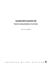 Datasheet Am85C30 manufacturer AMD